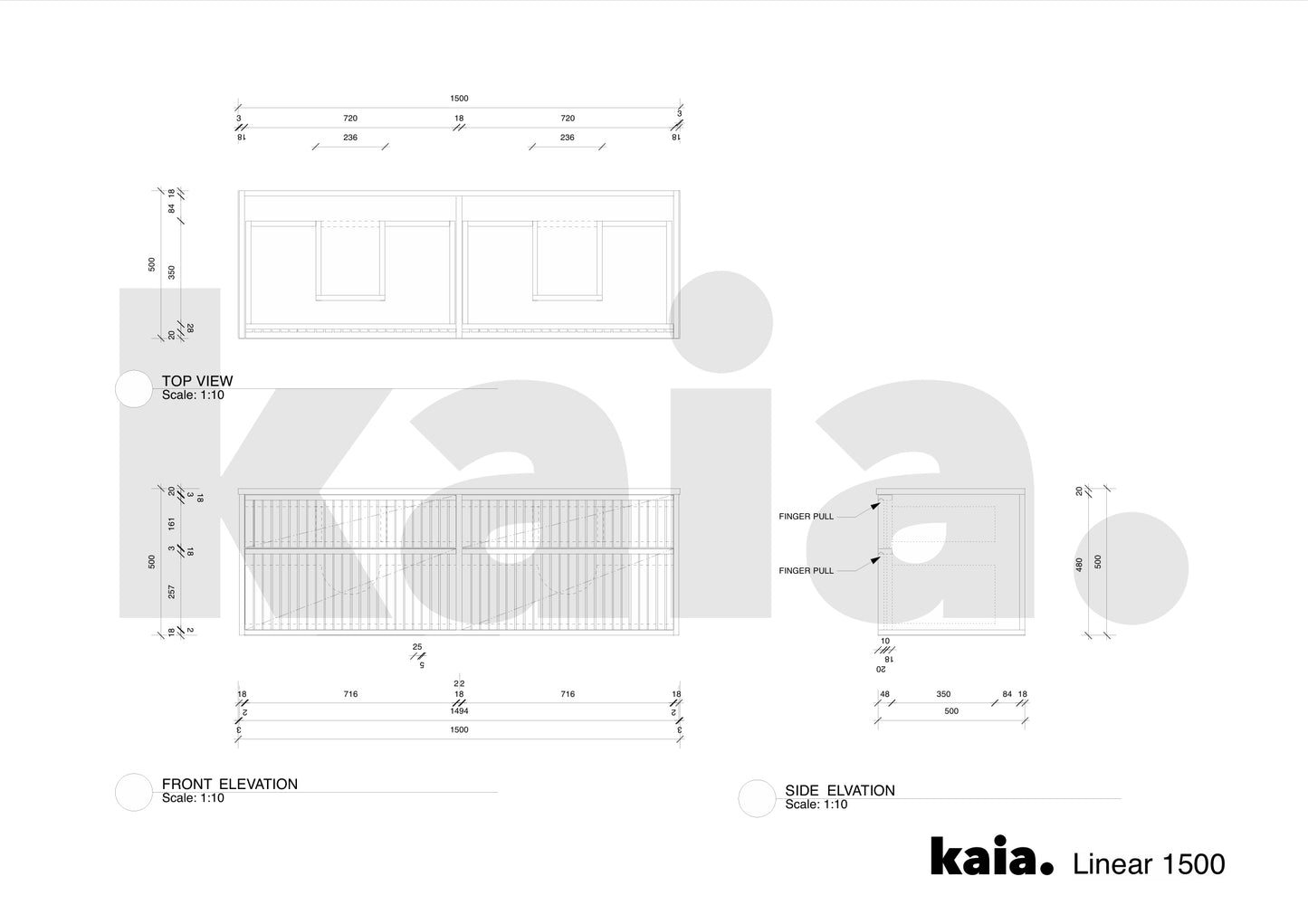Linear 1500 Vanity