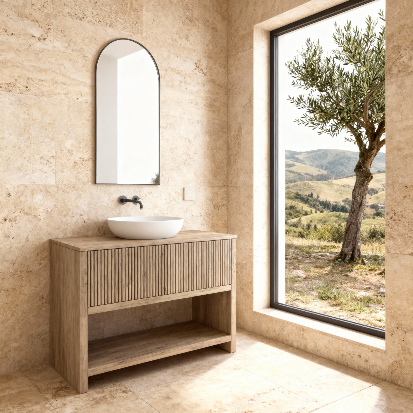 Platform 1200 Vanity Lightwood