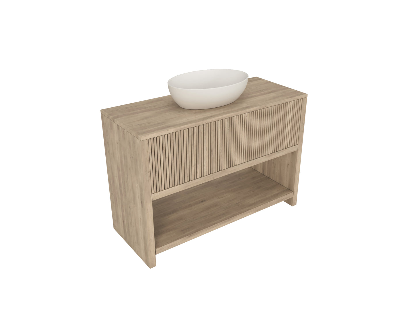 Platform 1200 Vanity Lightwood